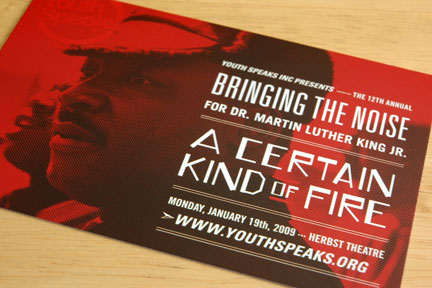 Bringing the Noise for Dr Martin Luther King Youth Speaks